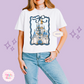 PRINTED DWORLD COQUETTE - WOMENS BOXY T-SHIRT