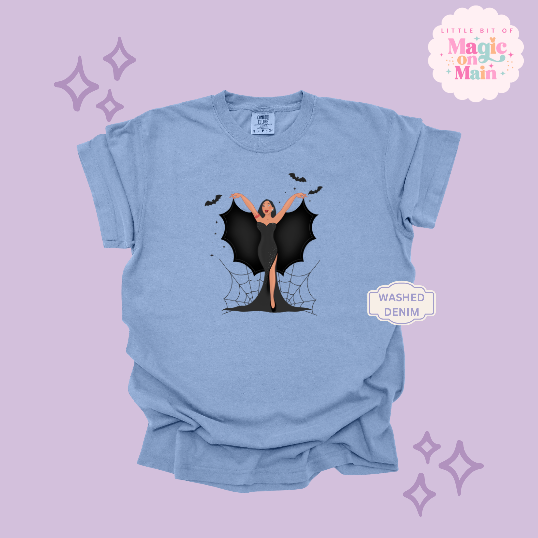 PRINTED SPOOKY POCAHONTAS - ADULT T-SHIRT
