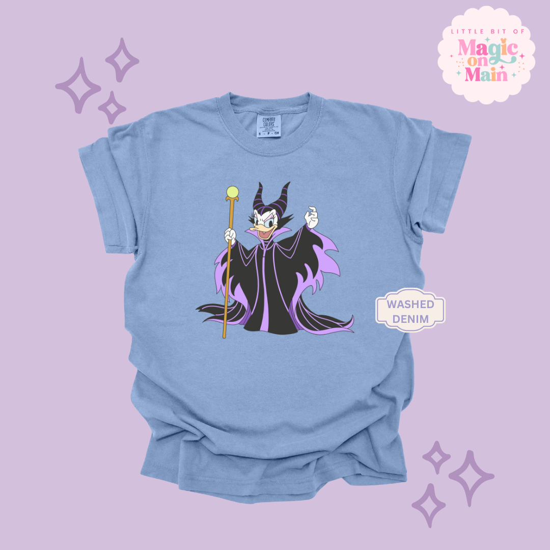 PRINTED MALEFICENT DAISY - ADULT T-SHIRT