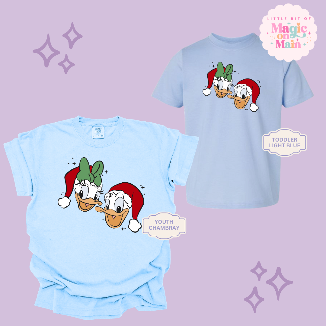 PRINTED DONALD & DAISY CHRISTMAS  - YOUTH/TODDLER