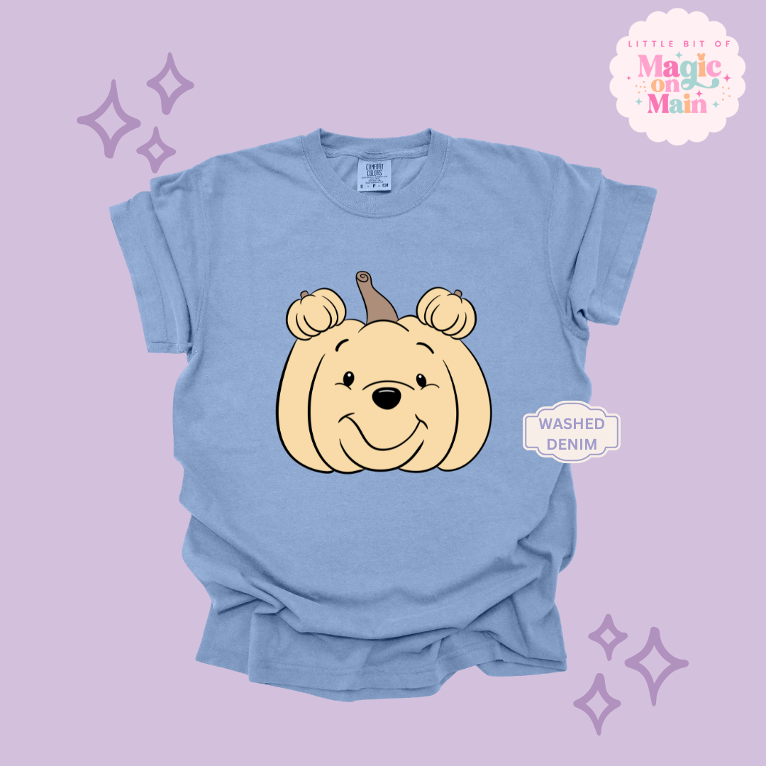 PRINTED POOH PUMPKIN - ADULT T-SHIRT