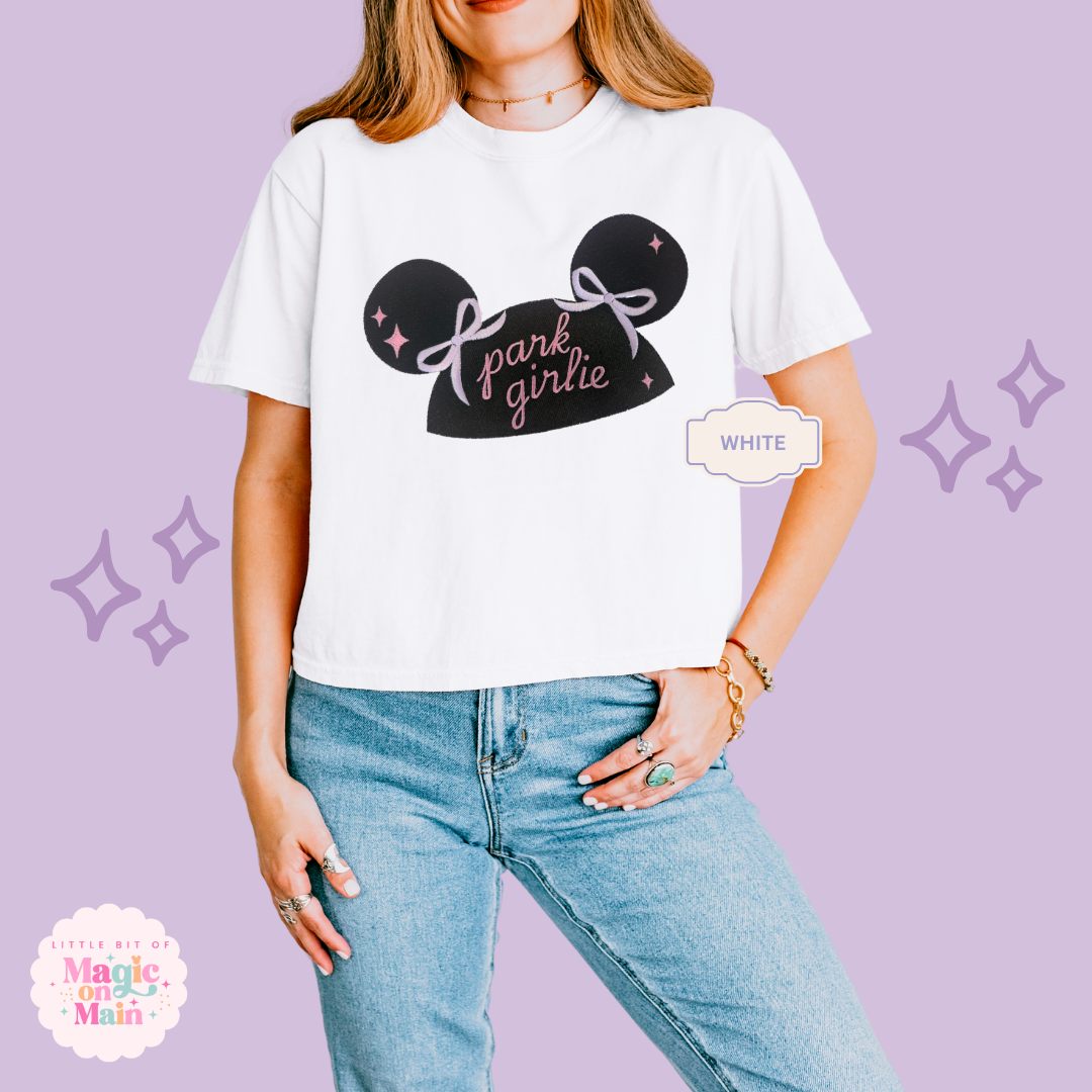 EMBROIDERED PARK GIRLIE HAT - EXCLUSIVE TO MoM - WOMENS BOXY T-SHIRT