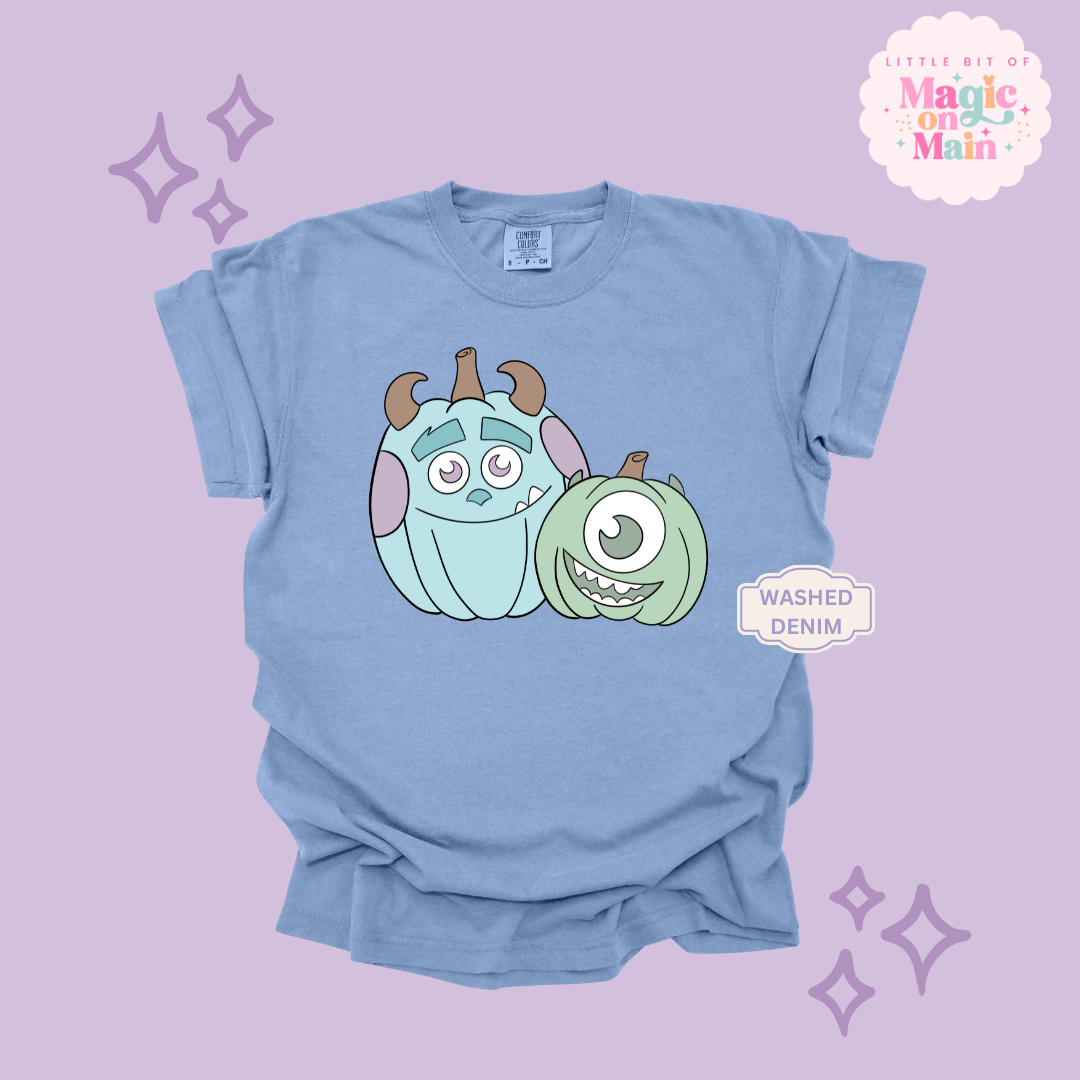 PRINTED MONSTER PUMPKINS - ADULT T-SHIRT