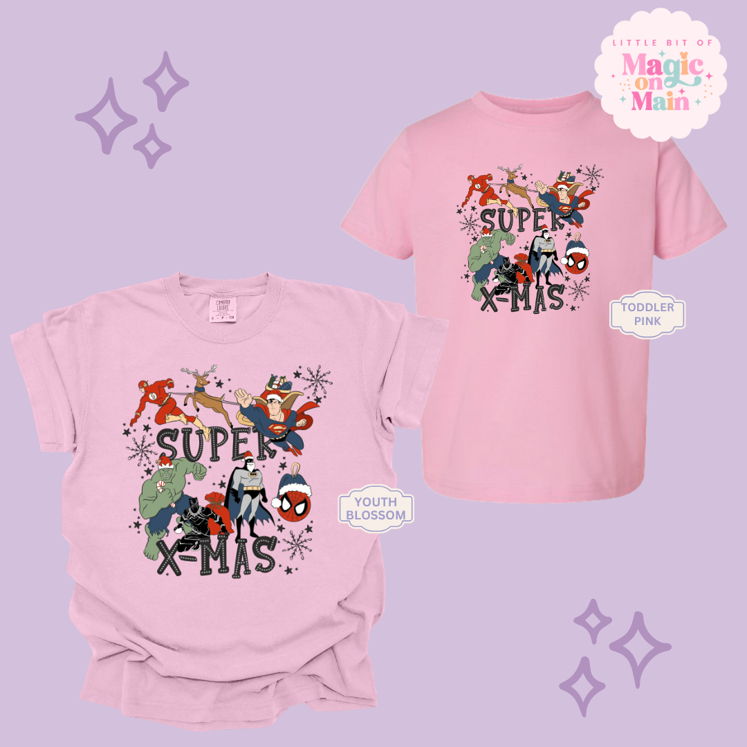 PRINTED SUPER CHRISTMAS - YOUTH/TODDLER