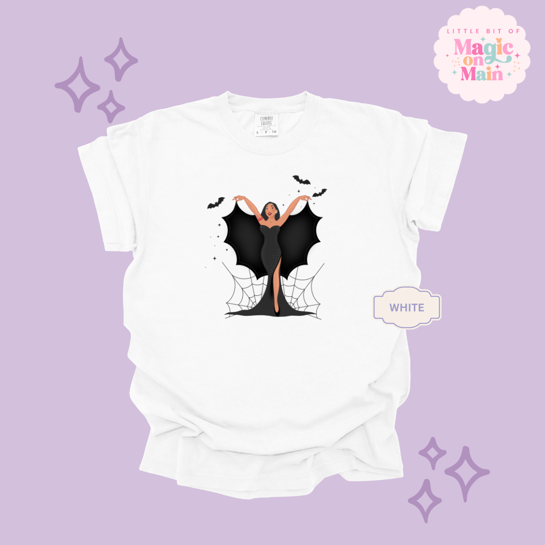 PRINTED SPOOKY POCAHONTAS - ADULT T-SHIRT