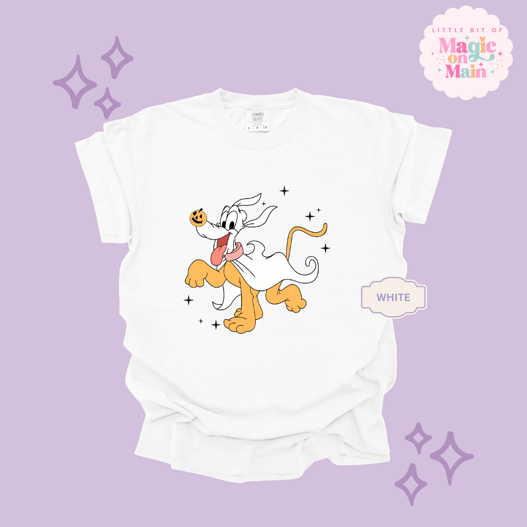 PRINTED HALLOWEEN PLUTO - ADULT T-SHIRT