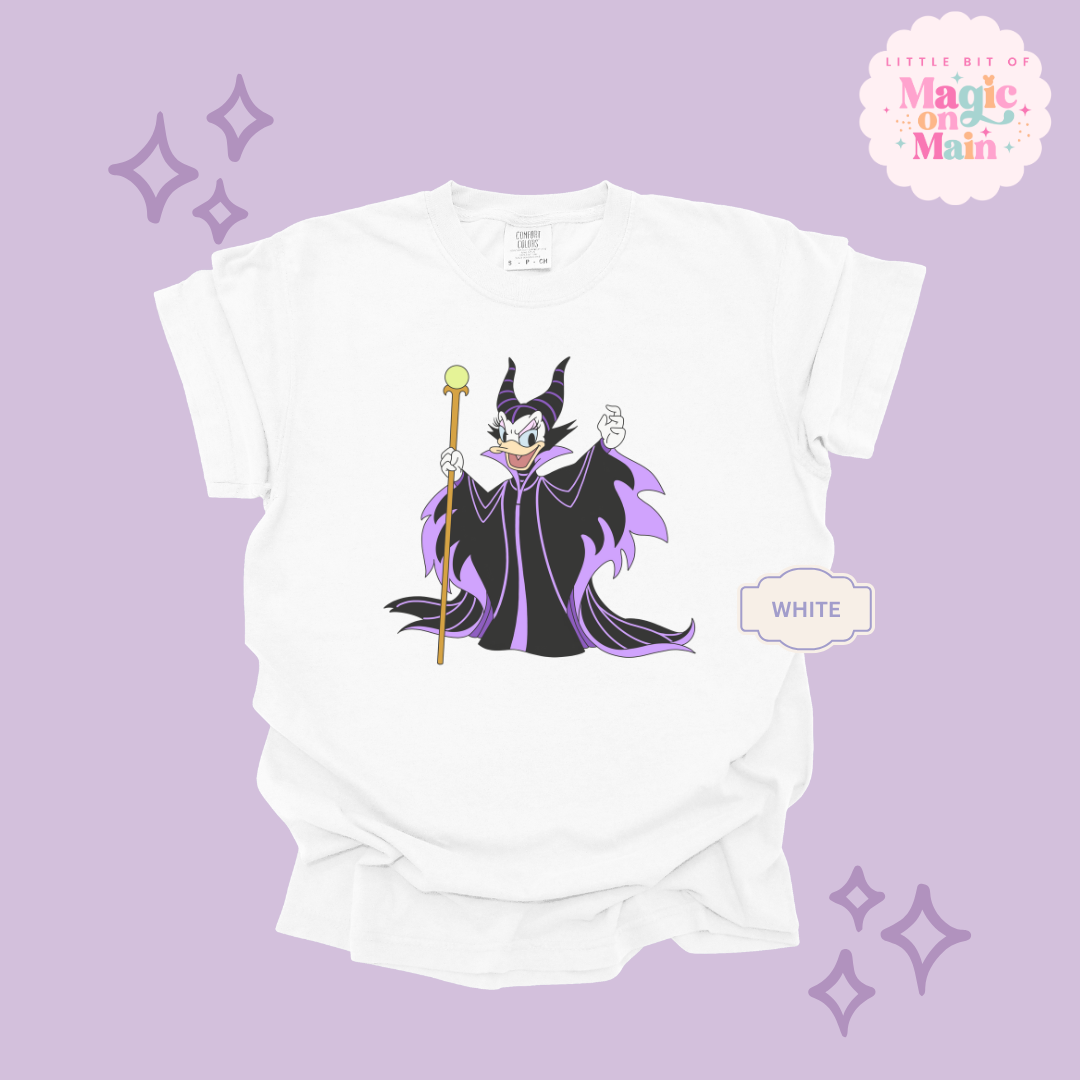 PRINTED MALEFICENT DAISY - ADULT T-SHIRT