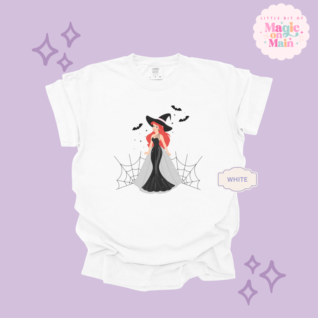 PRINTED SPOOKY ARIEL - ADULT T-SHIRT