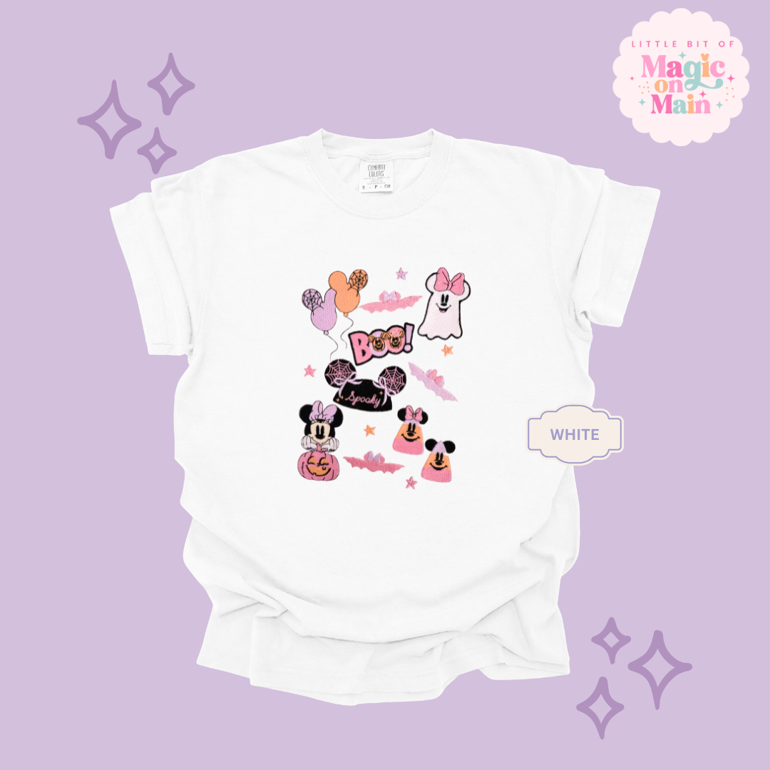 EMBROIDERED SPOOKY ELEMENTS - EXCLUSIVE TO MOM - ADULT T-SHIRT