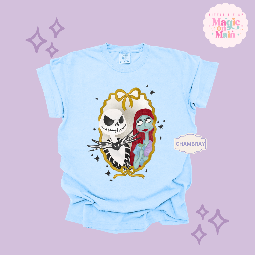 PRINTED JACK AND SALLY - ADULT T-SHIRT