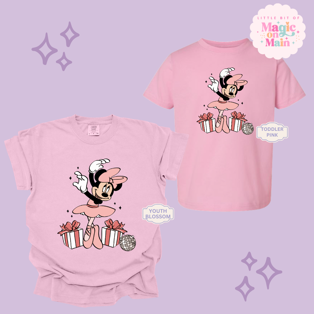 PRINTED MINNIES CHRISTMAS BALLERINA - YOUTH/TODDLER