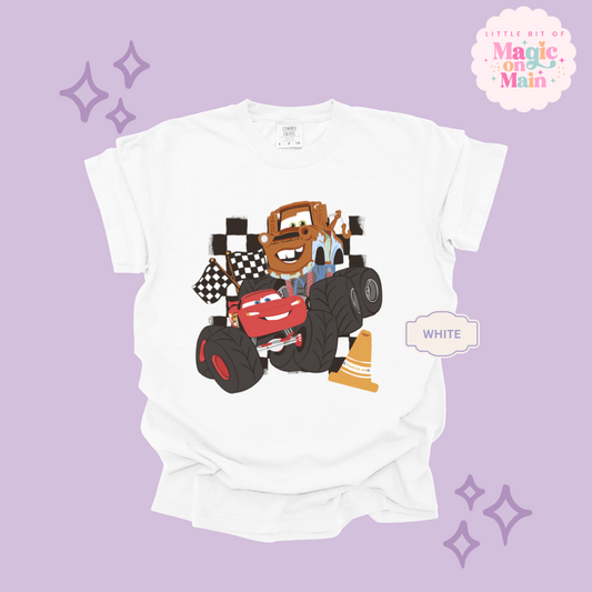 PRINTED CAR FRIENDS - ADULT T-SHIRT