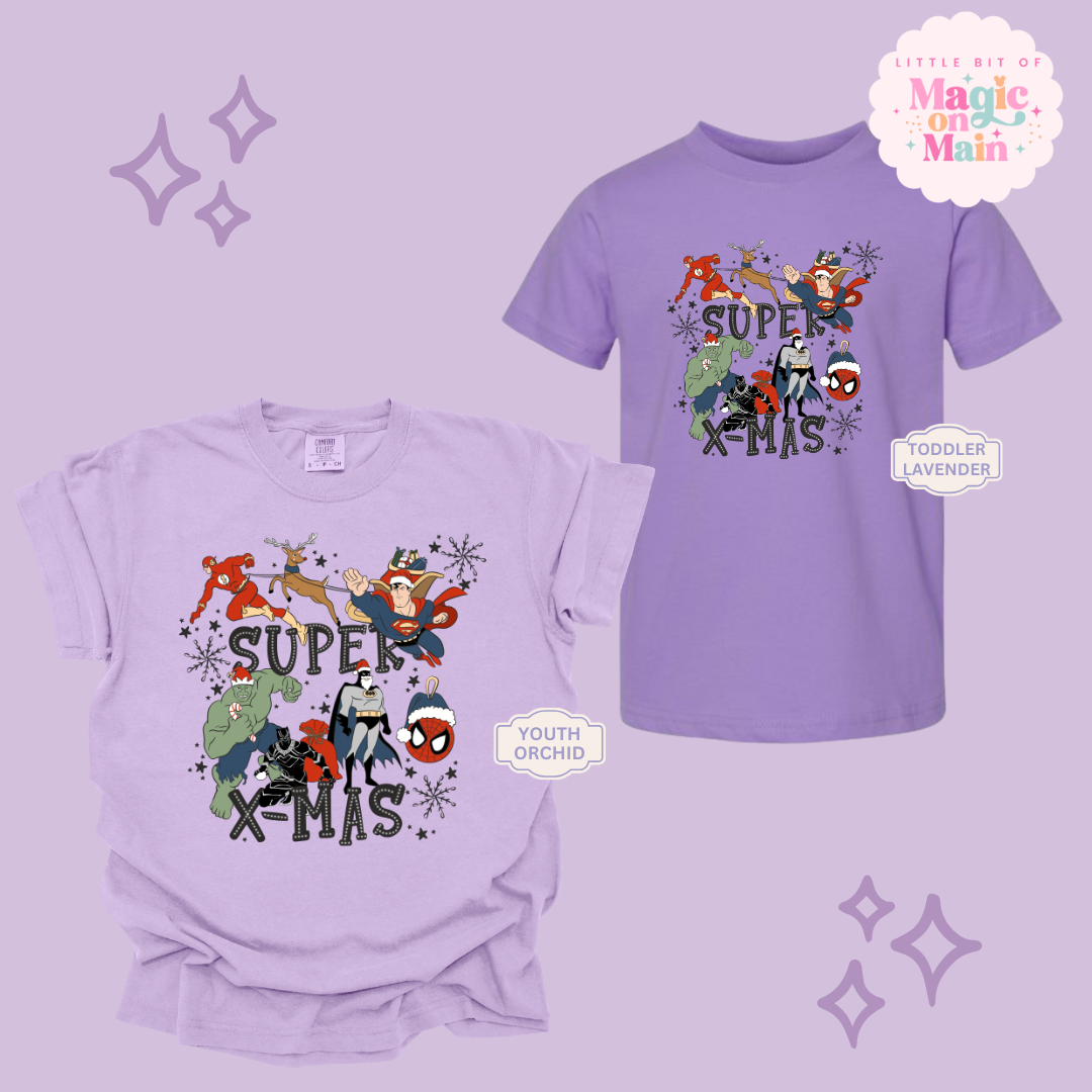 PRINTED SUPER CHRISTMAS - YOUTH/TODDLER