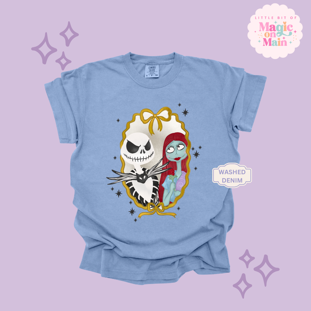 PRINTED JACK AND SALLY - ADULT T-SHIRT