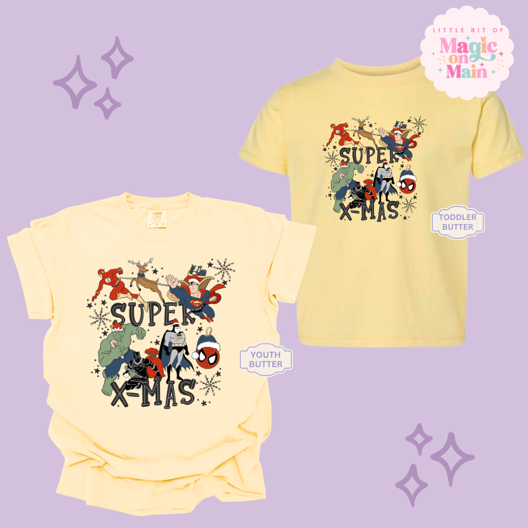 PRINTED SUPER CHRISTMAS - YOUTH/TODDLER