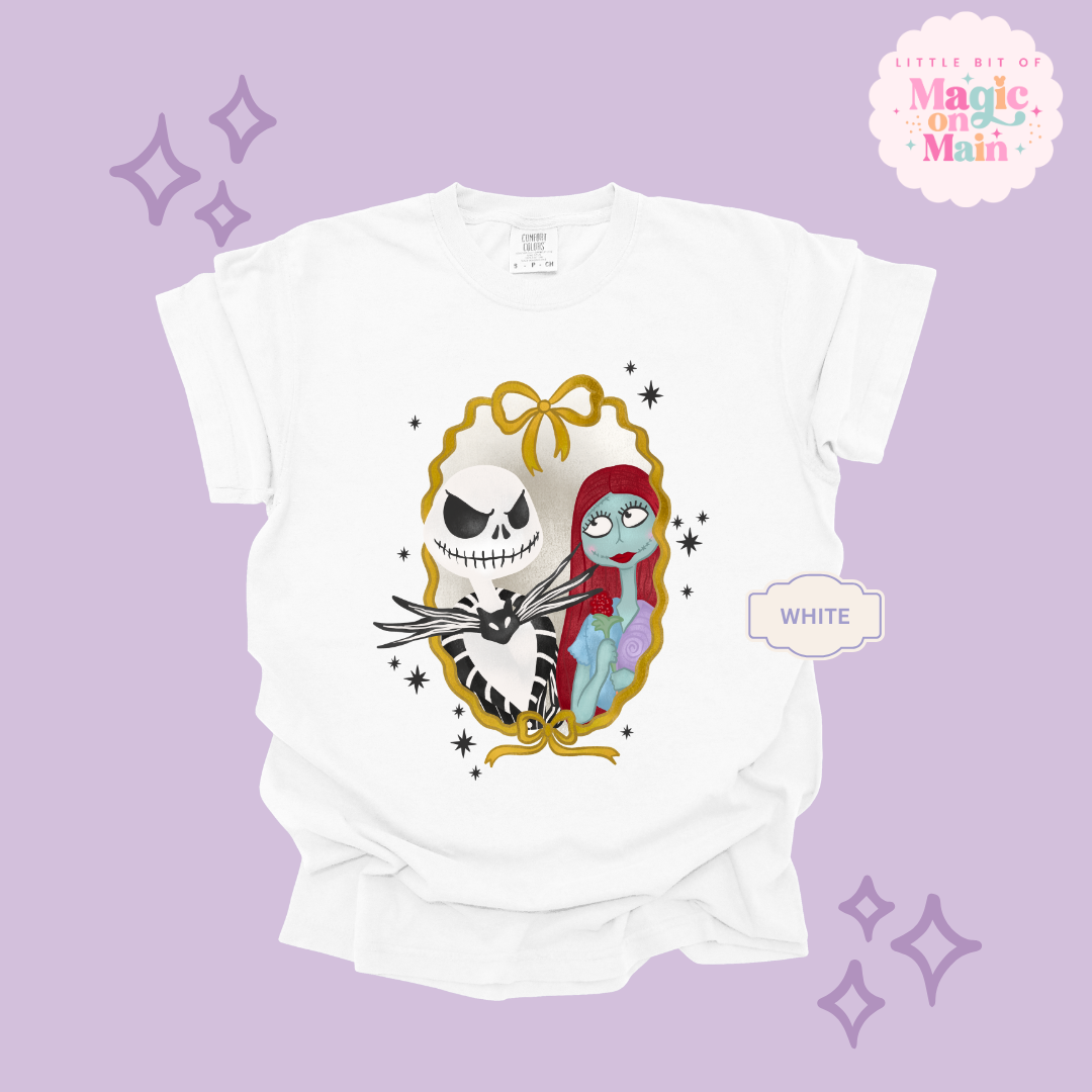 PRINTED JACK AND SALLY - ADULT T-SHIRT