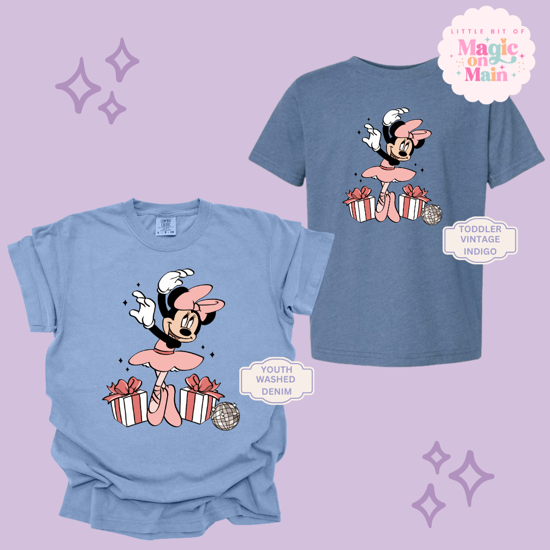 PRINTED MINNIES CHRISTMAS BALLERINA - YOUTH/TODDLER
