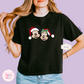 PRINTED MICKEY & MINNIE CHRISTMAS - WOMENS BOXY T-SHIRT