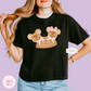 PRINTED MICKEY & MINNIE GINGERBREAD HAT - EXCLUSIVE TO MoM - WOMENS BOXY T-SHIRT