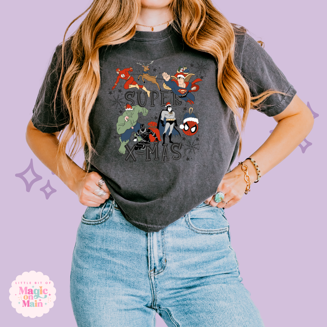 PRINTED SUPER CHRISTMAS - WOMENS BOXY T-SHIRT