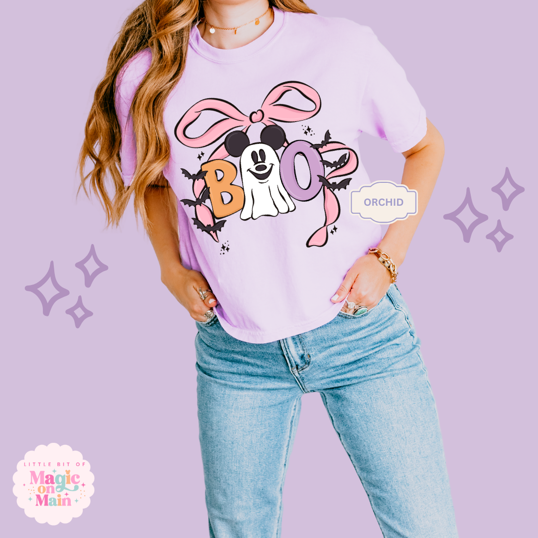 PRINTED BOO (no text) - WOMENS BOXY T-SHIRT
