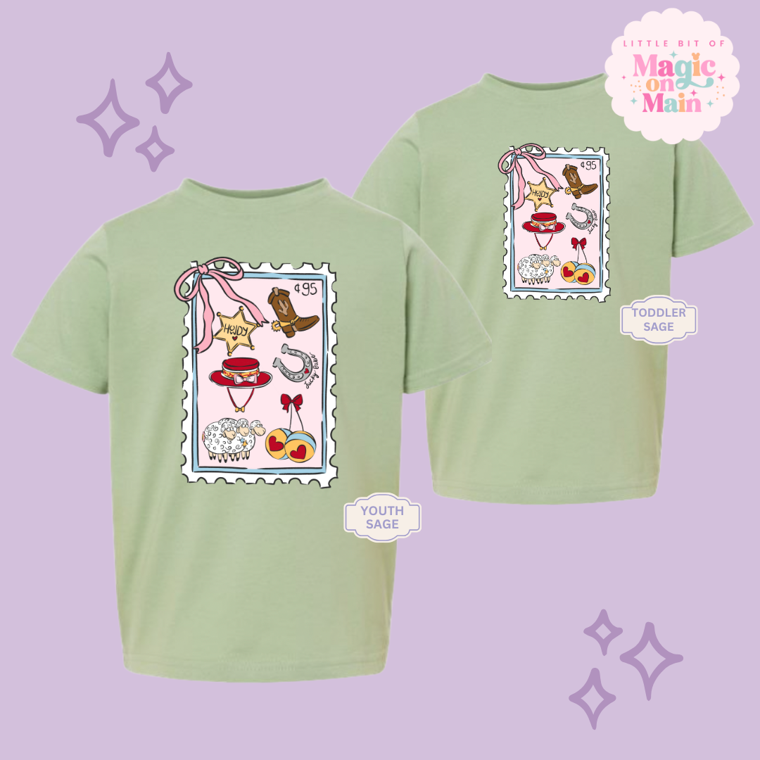 PRINTED GIRLIE POP STAMP - YOUTH/TODDLER 10002