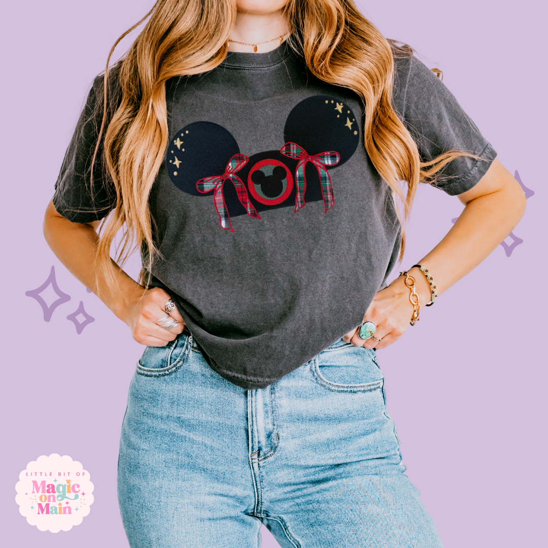 EMBROIDERED CHRISTMAS HAT - EXCLUSIVE TO MoM - WOMENS BOXY T-SHIRT