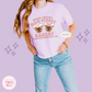 PRINTED MAIN STREET BAKERY PINK - WOMENS BOXY T-SHIRT