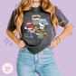 PRINTED CAR CHRISTMAS -  WOMENS BOXY T-SHIRT