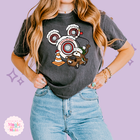 PRINTED SEASONS SPEEDINGS - WOMENS BOXY T-SHIRT