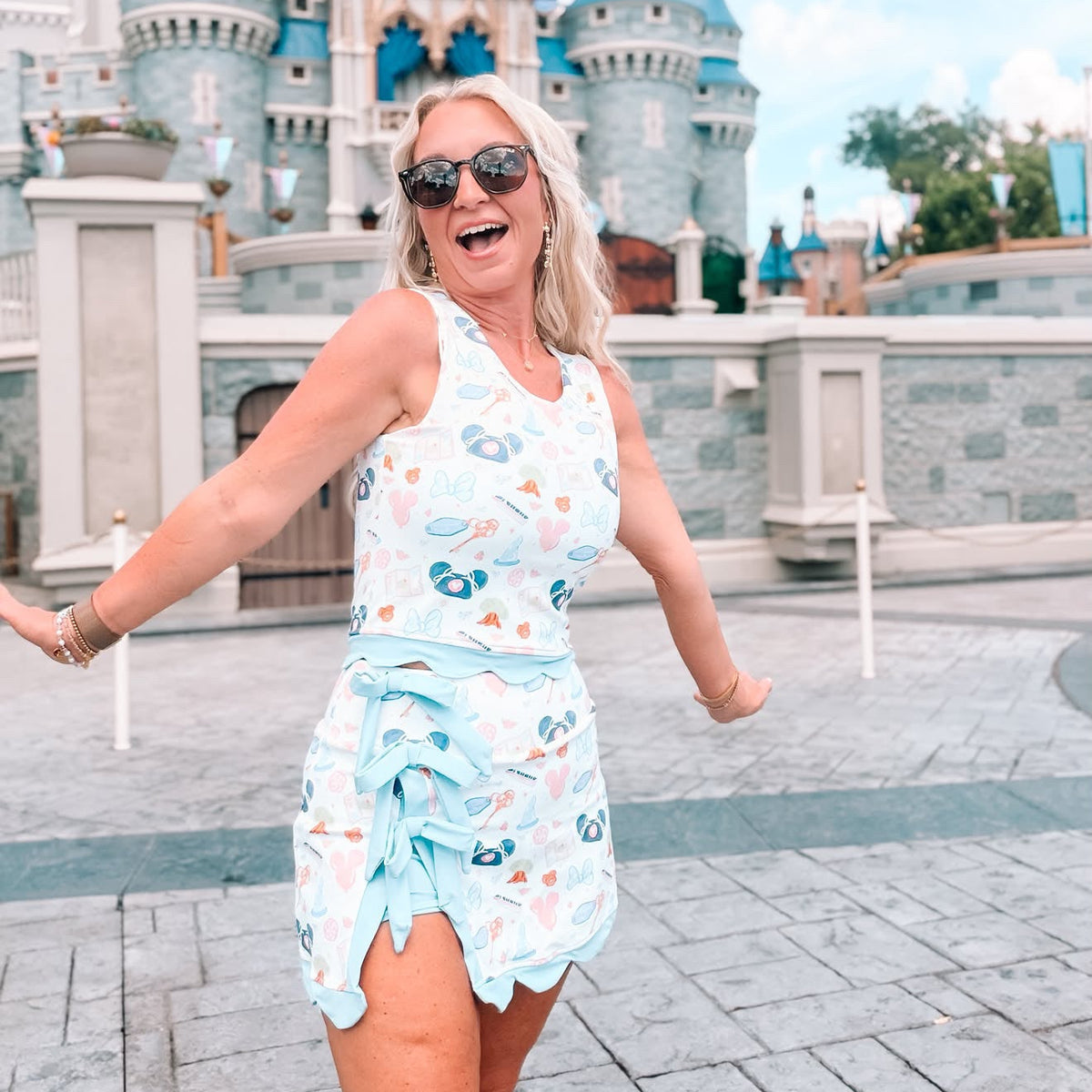 WDW GIRLIE - TWO PIECE SCALLOPED DRESS SET - EXCLUSIVE TO MoM