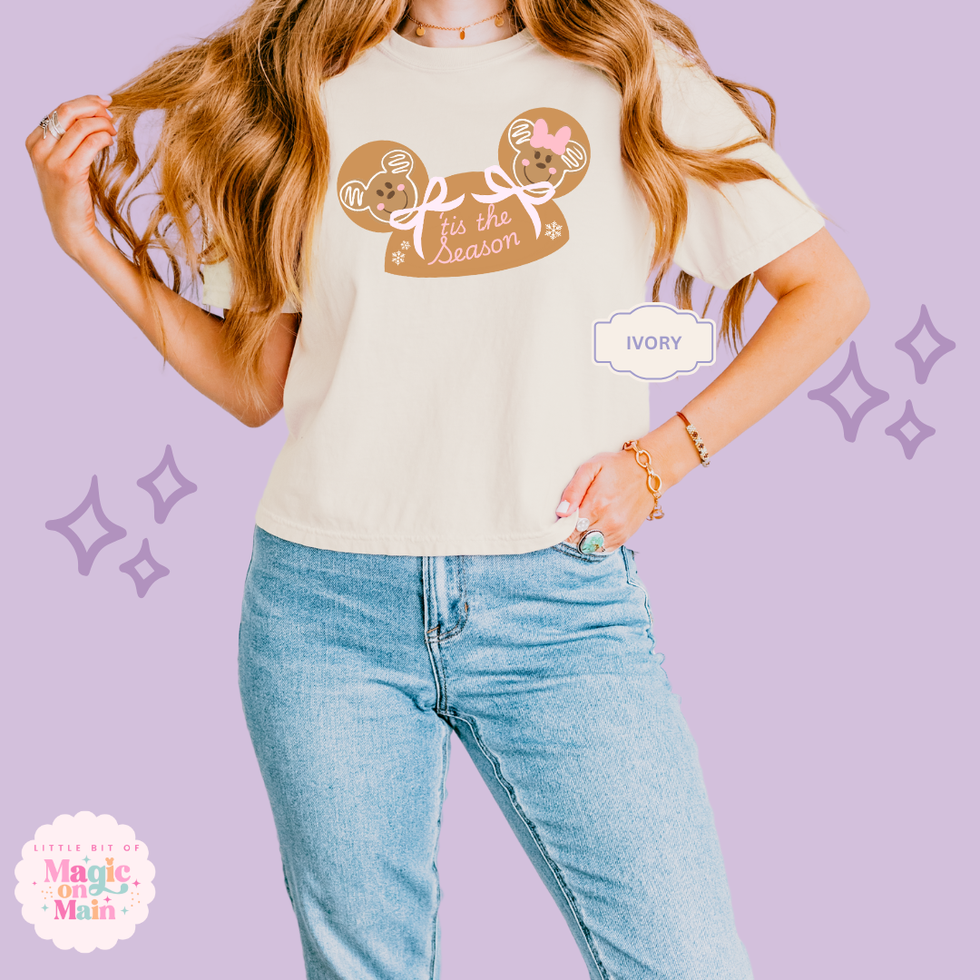 PRINTED GINGERBREAD HAT - EXCLUSIVE TO MoM - WOMENS BOXY T-SHIRT