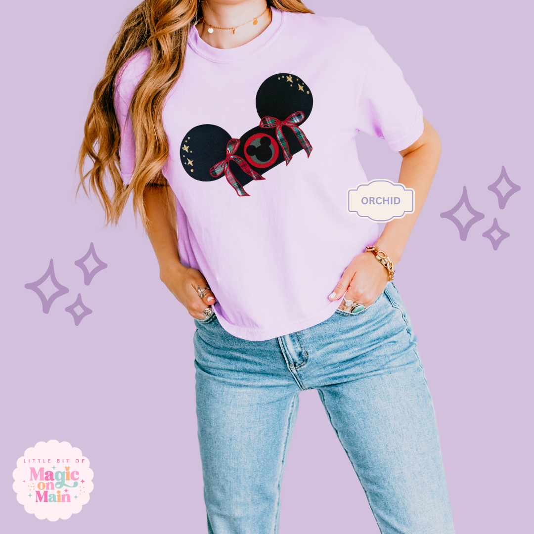 EMBROIDERED CHRISTMAS HAT - EXCLUSIVE TO MoM - WOMENS BOXY T-SHIRT