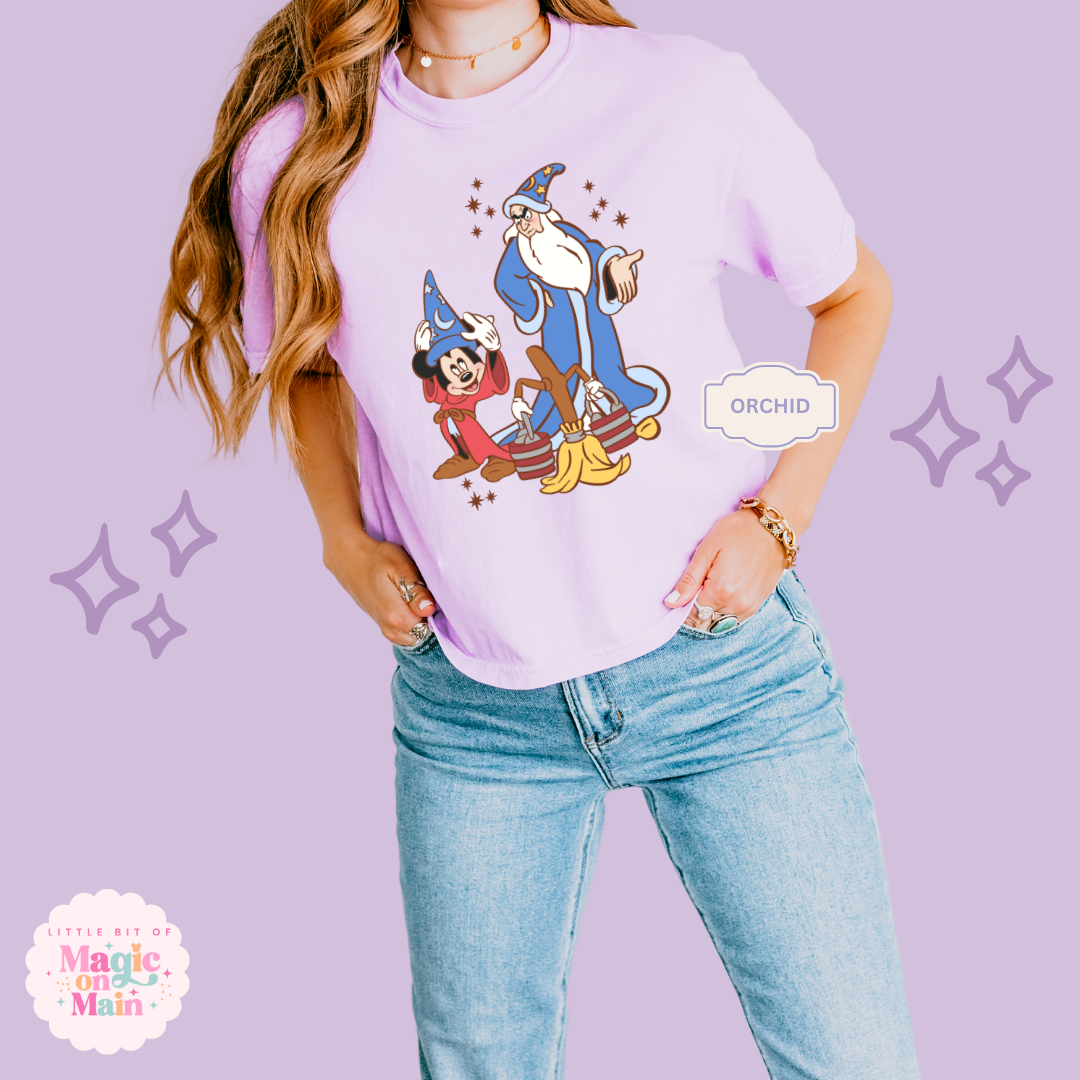 PRINTED SORCERER -  WOMENS BOXY T-SHIRT