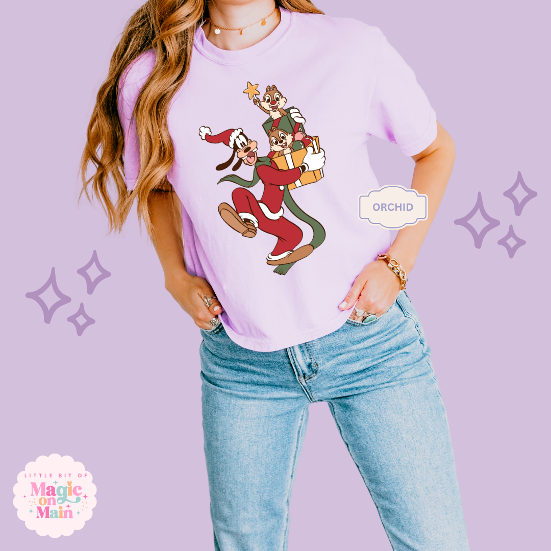 PRINTED GOOFY AND FRIENDS - WOMENS BOXY T-SHIRT