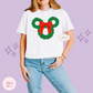 PRINTED MICKEY WREATH - EXCLUSIVE TO MoM - WOMENS BOXY T-SHIRT