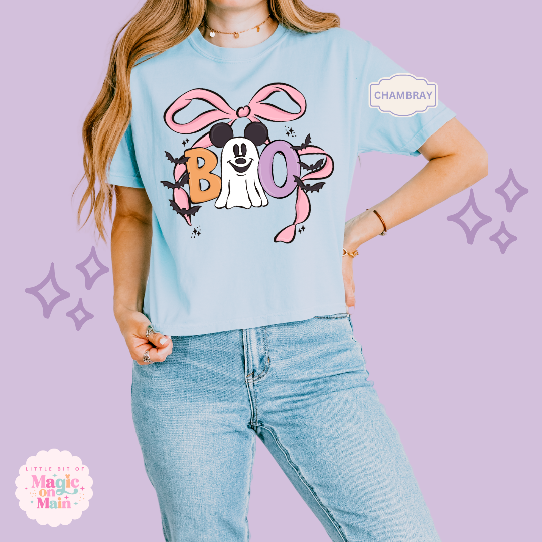 PRINTED BOO (no text) - WOMENS BOXY T-SHIRT