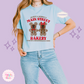 EMBROIDERED MAIN STREET BAKERY RED - WOMENS BOXY T-SHIRT