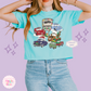 PRINTED CAR CHRISTMAS -  WOMENS BOXY T-SHIRT