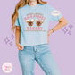 PRINTED MAIN STREET BAKERY PINK - WOMENS BOXY T-SHIRT
