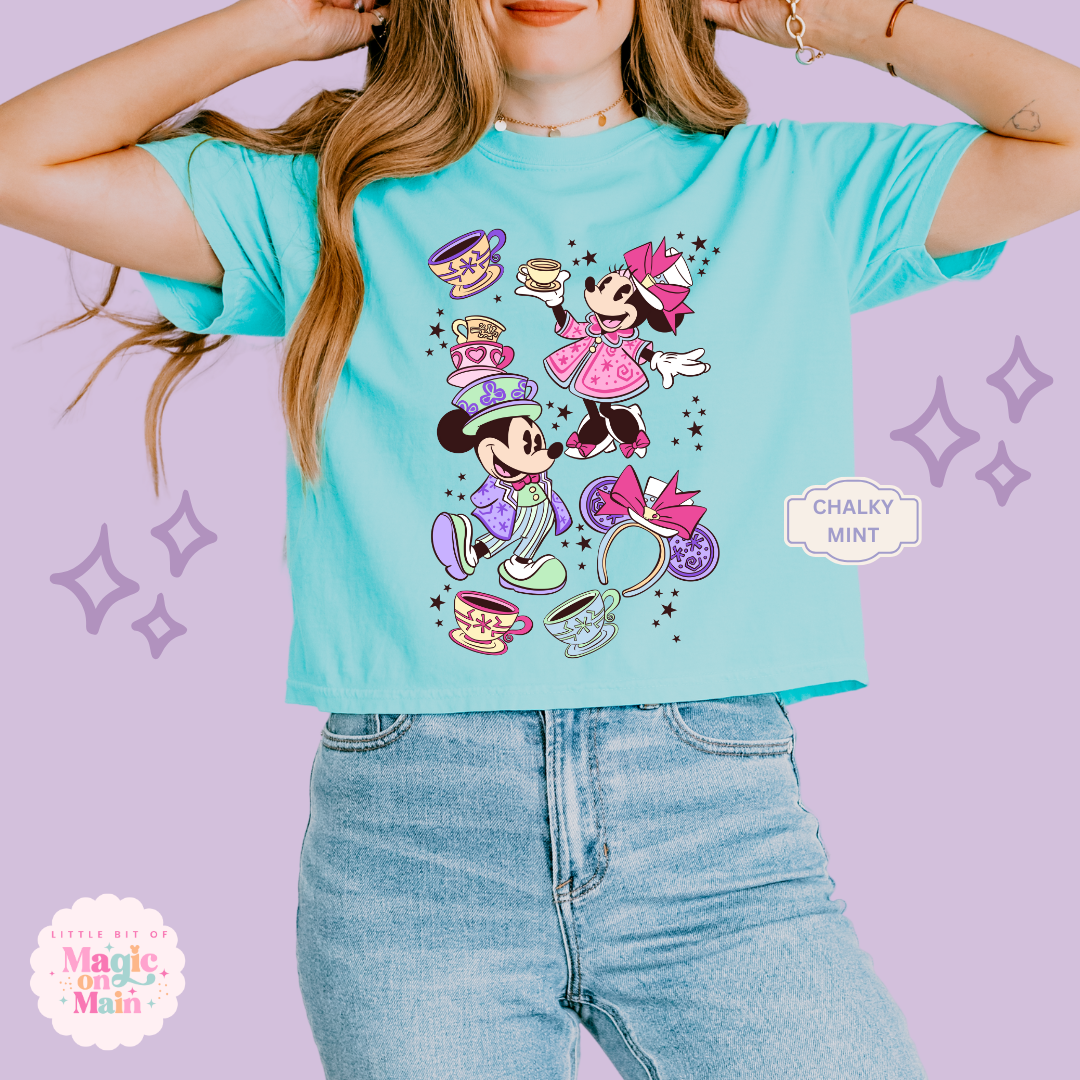 PRINTED MINNIES WONDERLAND -  WOMENS BOXY T-SHIRT