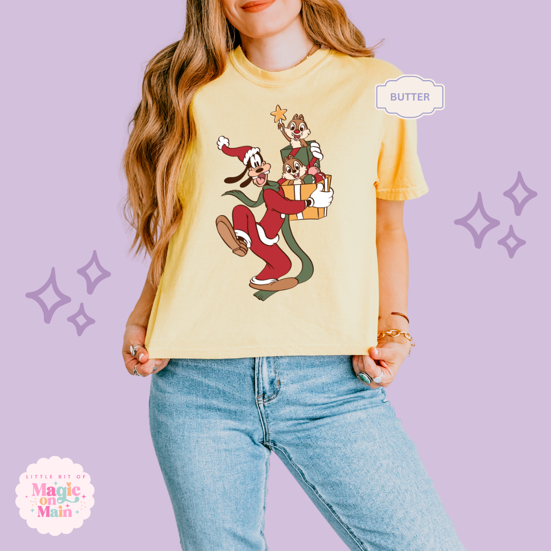 PRINTED GOOFY AND FRIENDS - WOMENS BOXY T-SHIRT