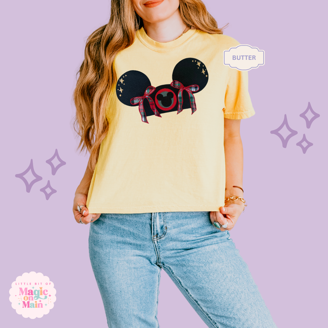 EMBROIDERED CHRISTMAS HAT - EXCLUSIVE TO MoM - WOMENS BOXY T-SHIRT