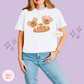 PRINTED MICKEY & MINNIE GINGERBREAD HAT - EXCLUSIVE TO MoM - WOMENS BOXY T-SHIRT