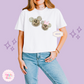 EMBROIDERED GINGERBREAD MICKEY & MINNIE - EXCLUSIVE TO MoM - WOMENS BOXY T-SHIRT