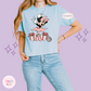 PRINTED MINNIE CHRISTMAS BALLERINA -  WOMENS BOXY T-SHIRT
