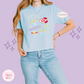 PRINTED ALIENS -  WOMENS BOXY T-SHIRT