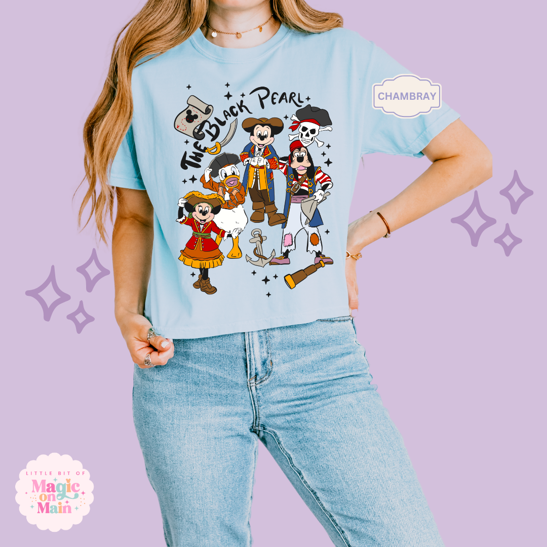 PRINTED PIRATES -  WOMENS BOXY T-SHIRT