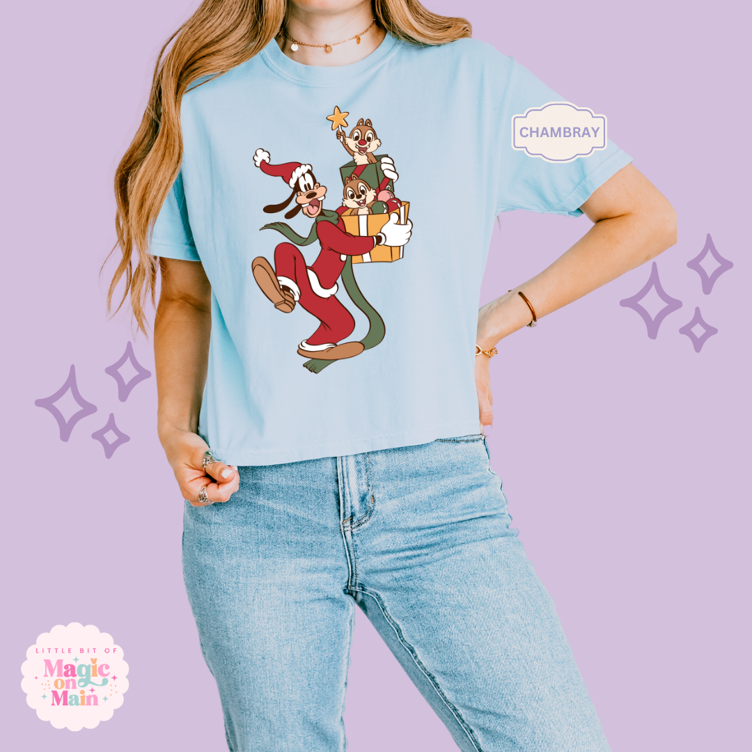 PRINTED GOOFY AND FRIENDS - WOMENS BOXY T-SHIRT