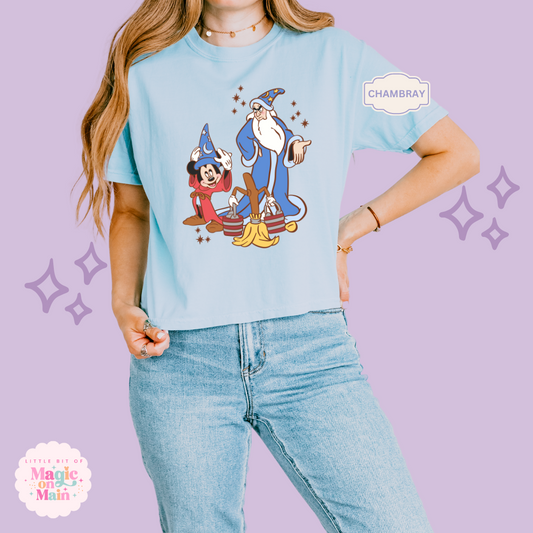 PRINTED SORCERER -  WOMENS BOXY T-SHIRT